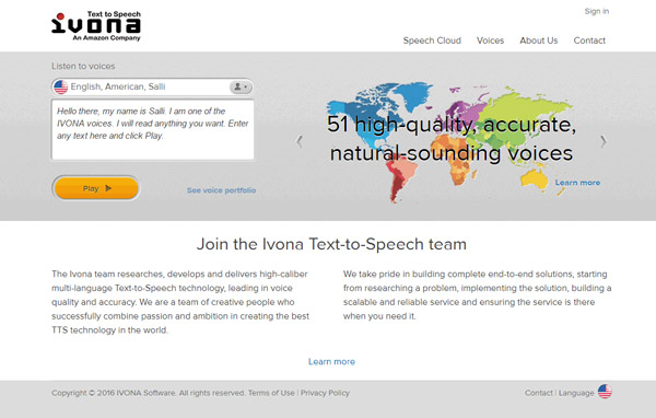 ivona text to speech demo
